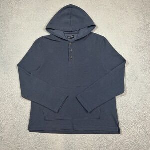 Line Of Trade Sweatshirt Mens XL Blue The Breakers Beach Henley Hoodie Pullover